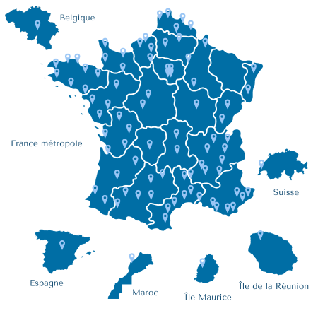 Toutes les agences d'Unicis, premier réseau d'agence matrimoniale en France